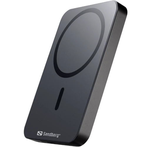 Внешний аккумулятор Sandberg Power Bank 5000mAh Mag Wireless 20W Black (420-96)