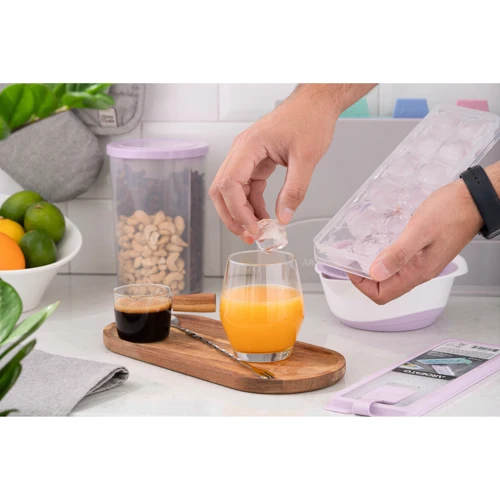 Форма для льда Ardesto Fresh с крышкой сиреневая (AR1104LP)