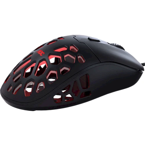 Мишка AOC GM510B RGB Ultra-Light USB Black: Ергономіка для правої руки