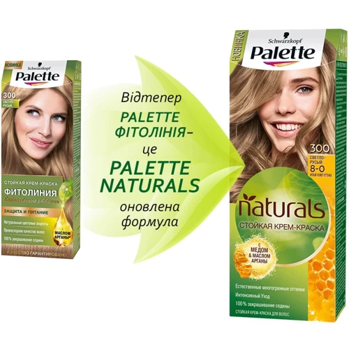 Palette Naturals Крем-краска для волос 8-0 (300) Светло-русый 110 ml фото 7