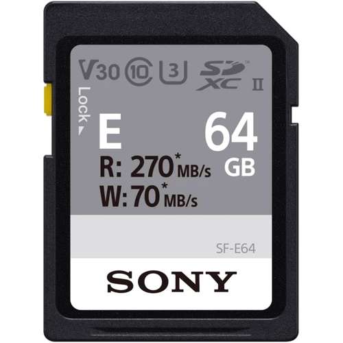Карта памяти Sony 64GB SDXC C10 UHS-II U3 V30 (SFE64.ET4)