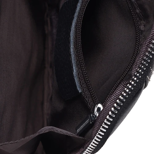 Мужская сумка через плечо Ricco Grande черная (K16066-black): Материал Натуральная кожа
