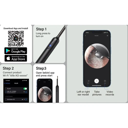 Розумна вушна паличка Bebird X0 VIP X000.ZJ.00.0235 Black фото 13
