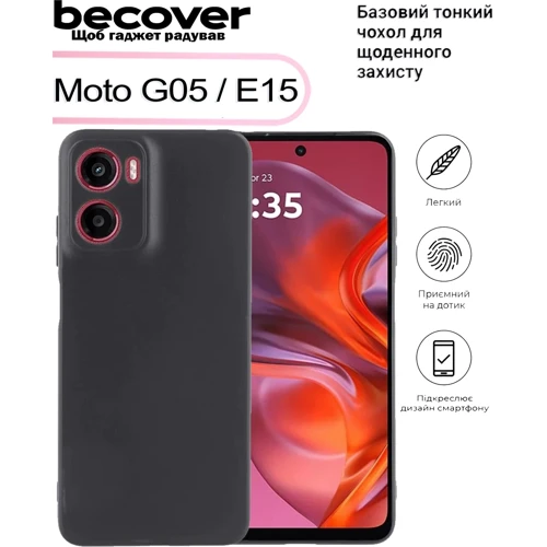 Чехол для телефонов BeCover TPU Case Black for Motorola G05 / E15 (713476)