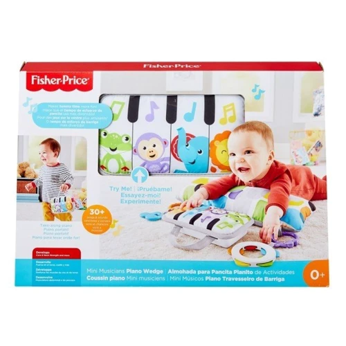 Мягкая музыкальная подушка для игры на животике Fisher-Price Пианино (GJD27) фото 6
