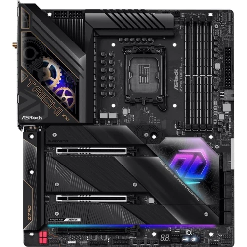 ASRock Z790 Taichi: Дополнительно Радиатор на VRM, Поддержка UEFI, Поддержка RAID, Адаптер Wi-Fi