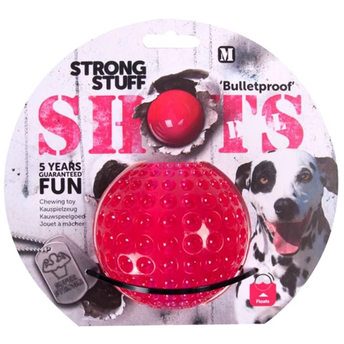 Суперпрочная игрушка Flamingo Shots Ball мяч для собак резиновый 9 см