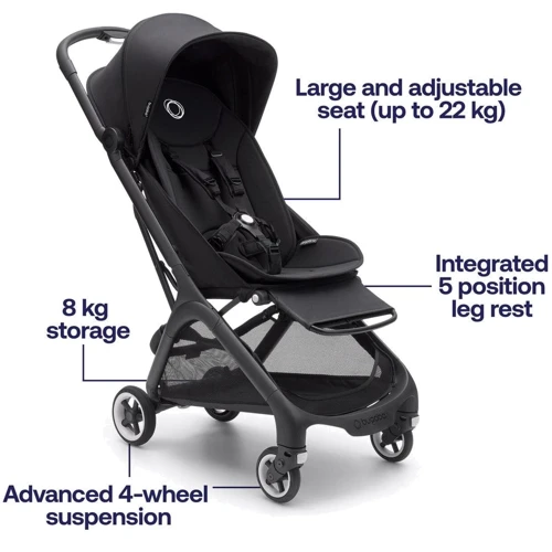 Прогулочная коляска Bugaboo Butterfly Black/Midnight Black (100025011) фото 7