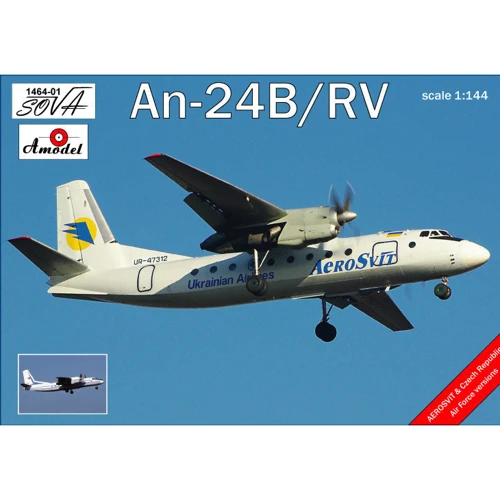 Пассажирский авиалайнер AMODEL Антонов Ан-24Б/РВ