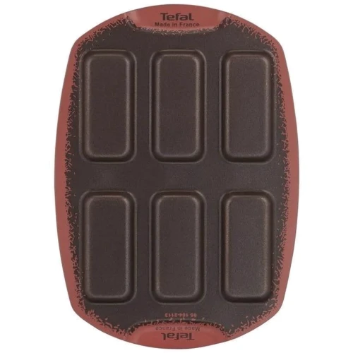 Противень Tefal PerfectBake 6 форм 21х29 см алюміній, коричневий (J5734402): Диапазон температур, °C до +250°С