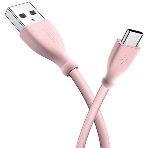 Кабель T-PHOX USB Cable to USB-C Kitty 1m Pink (T-C817 Pink): Тип USB Cable - USB-C