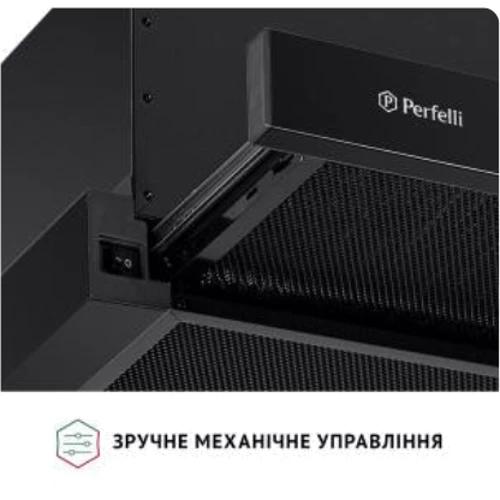 Вытяжка Perfelli TL 6212 Full BL 700 LED: Рекомендуемая площадь помещения (при высоте 2,7 м), м² 20.5-28.4