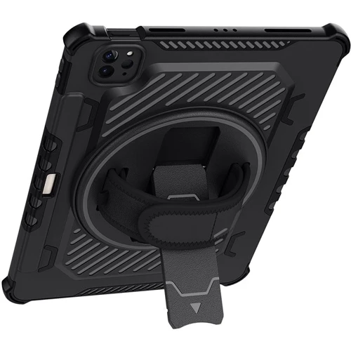 Аксессуар для iPad BeCover Mecha Armored Shockproof Case with Stand Black for iPad Air 2020/iPad Air 2022/iPad Pro 11 (2018-2022) (709934): Особенности противоударный