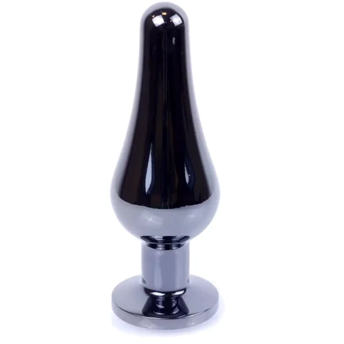 Анальная пробка с кристаллом BOSS of TOYS - Jewellery Dark Silver BUTT PLUG Rose, BS6400054