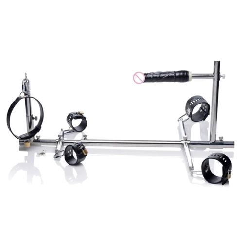 Конструкция для фиксации с фаллоимитатором Imprisoned Metal Stockade with Dildo