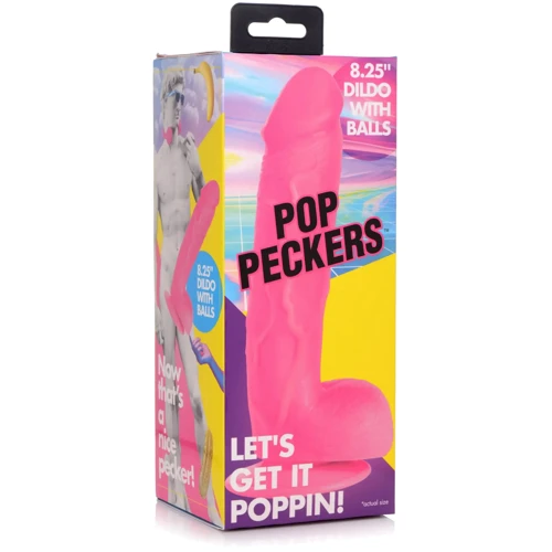Фаллоимитатор Pop Peckers 8.25" Dildo Pink