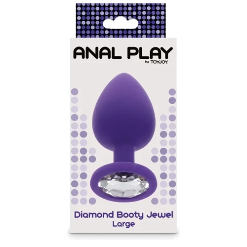 Анальная пробка Toy Joy Large Diamond Booty Jewel (фиолетовая)