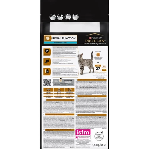 Сухой корм Pro Plan Veterinary Diets NF Renal Function Advanced Care для котов для поддержания функции почек 1.5 кг (7613287886279): Порода Все породы