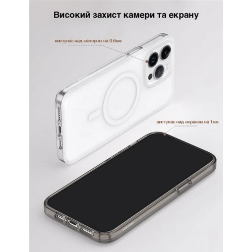Чехол для iPhone VOKAMO Glacier MagSafe Black/Matt for iPhone 15 Pro Max (NVK010802) фото 5
