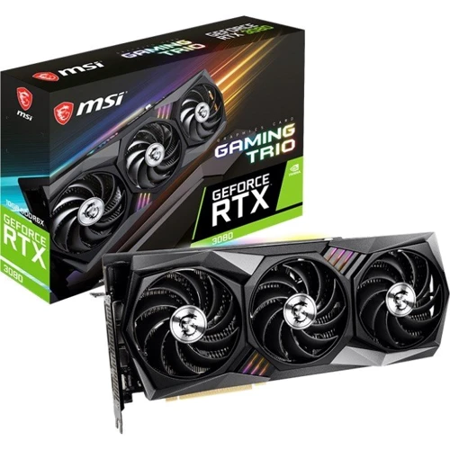 Відеокарта MSI GeForce RTX 3080 GAMING TRIO 10G: Розрядність шини пам'яті, біт 320