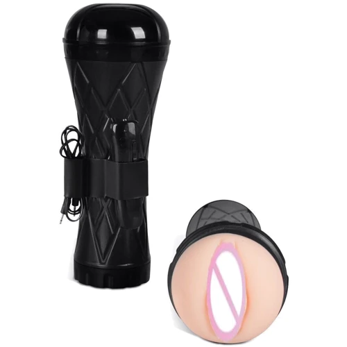 Вагина - мастурбатор с вибрацией Boss Series: Vibrating Vagina cyber skin - Latarka, BS6000025
