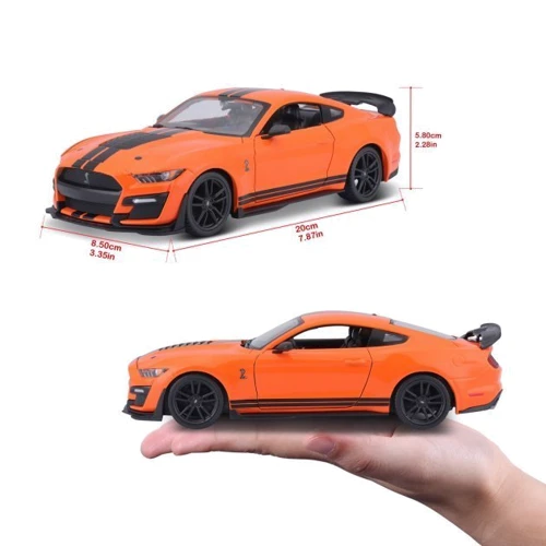 Автомодель Maisto (1:24) 2020 Ford Mustang Shelby GT500 помаранчевий (31532 orange): Матеріал Пластик, Металл
