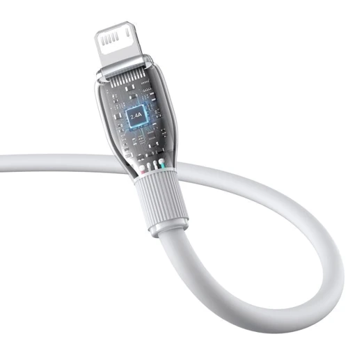 Кабель Baseus USB Cable to Lightning Pudding Series Fast Charging 2.4A 2m White (P10355700221-01) фото 4