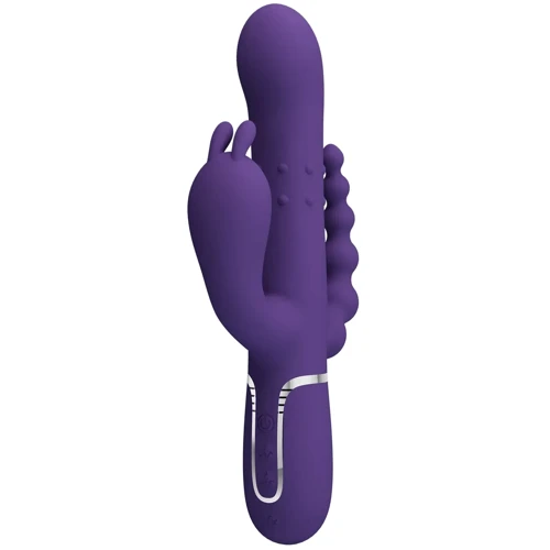 Вибратор с анальным и клиторальным стимулятором LYBAILE Pretty Love Cammy Dark Purple Twinkled Tenderness (BW-500036-2)