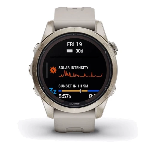 Смарт-часы Garmin Fenix 7S Pro Sapphire Solar Soft Gold with Light Sand Band (010-02776-15): Дисплей 1.3 " (260х260)
