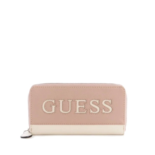 Жіноча сумка тоут + гаманець Guess рожевий (GU0727W): Фактура Матовая, Гладкая
