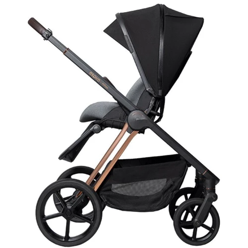 Коляска 2 в 1 Espiro Miloo 110 Diamond Black (5905683800327): Материал колес резина