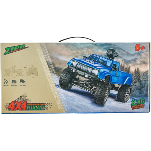 Машинка ZIPP Toys 4x4 полноприводный пикап с камерой синий