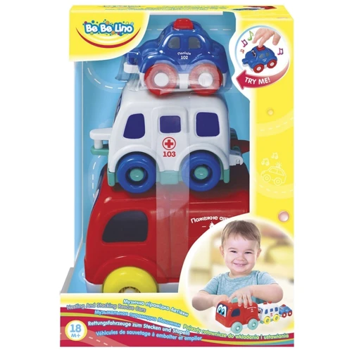 Музыкальная пирамидка-Машинки (белая скорая помощь)