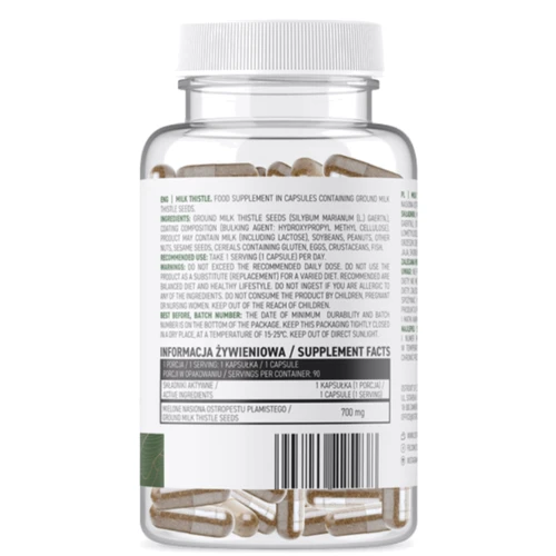 OstroVit Milk Thistle Молочний будяки 90 веганських капсул: Форма випуску Капсулы