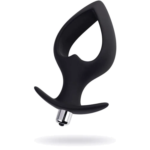 Анальная пробка с вибрацией Toyfa POPO Pleasure Anal Plug Cordis M Vibro Black