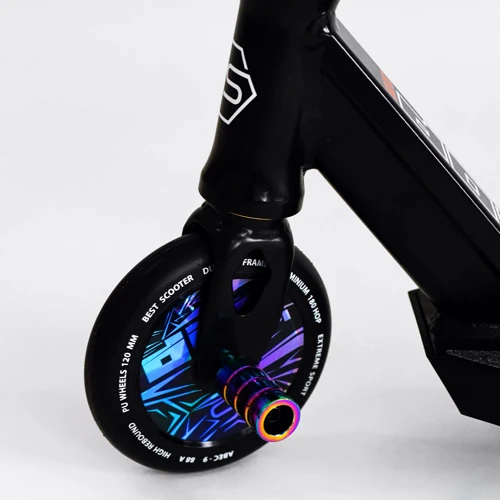 Самокат трюковий Best Scooter Hop Pro Black (115637): Конструкція рами цільна