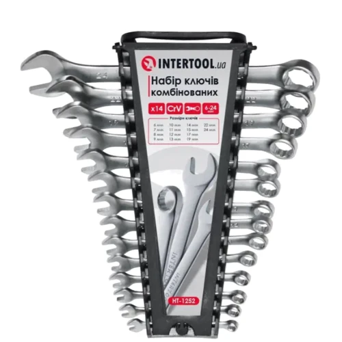 Набор ключей комбинированных Intertool HT-1252