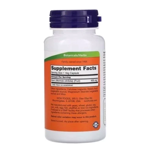 NOW Foods Noni 450 mg Нони 90 капсул: Форма выпуска Капсулы