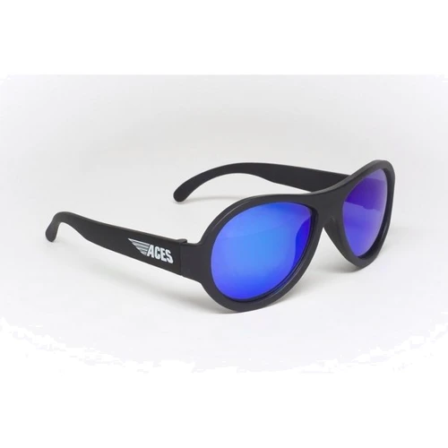 Детские солнцезащитные очки Babiators Aces Black Ops Black Blue Lenses (7-14 лет): Пол Для детей