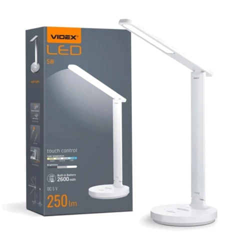 Настольная лампа Videx LED з акумулятором 5W 1800-5000K (VL-TF16W)