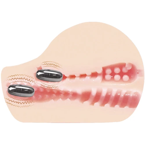 Мастурбатор с вибрацией LYBAILE Man's Vibrating Masturbator Vagina & Ass