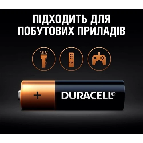Батарейки Duracell Alkaline Basic AA LR06 MN1500 5 шт (5006188) фото 4