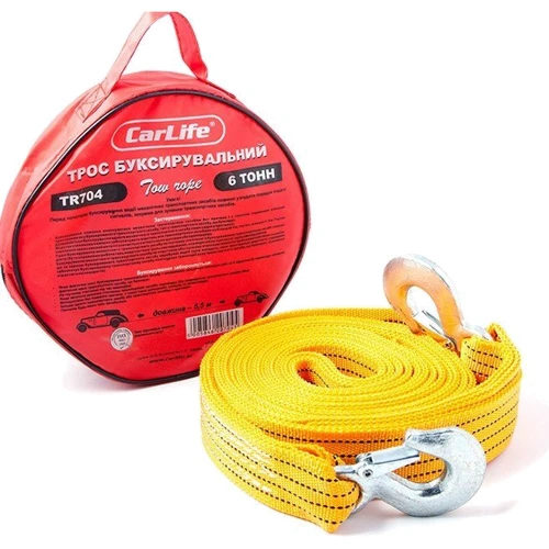 Трос буксировочный CarLife TR704