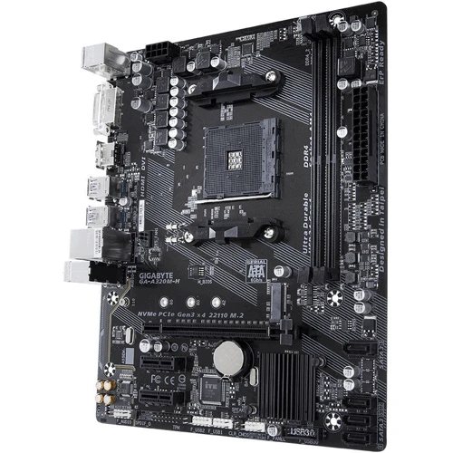 Gigabyte GA-A320M-H Socket AM4: Оперативная память DDR4 3200