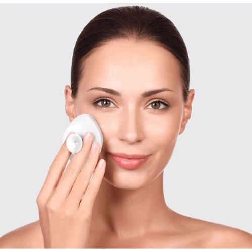 Щітка для обличчя GESKE Facial Brush 4 в 1 White з утримувачем (GK000038WH01) фото 6