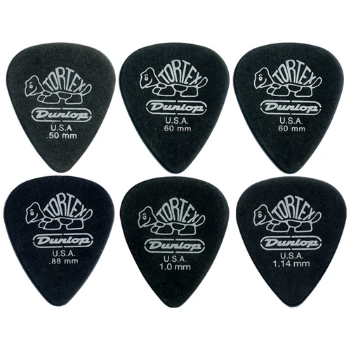 Медиатор Набор медиаторов DUNLOP 4880 TORTEX PITCH BLACK CABINET: Тип Медиатор