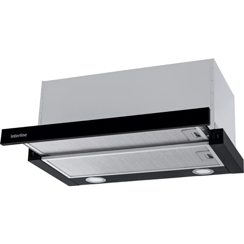 Вытяжка INTERLINE SHARK PLUS BL/S A/60: Тип монтажа Встраиваемый
