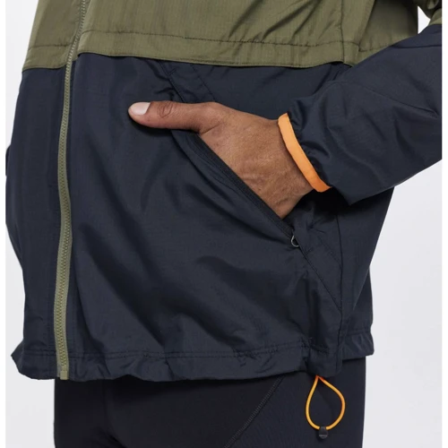Вітровка Saucony Packaway Jacket (800281-RF) 46 (S) хакі демісезон з капюшоном: Фасон Прямой
