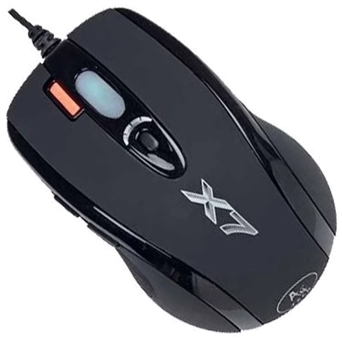Мышь A4 Tech X-710 BK USB Black: Эргономика симметричная