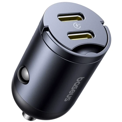 Зарядное устройство Baseus Car Charger 2хUSB-C Tiny Star 30W Black (C00035001121-03)